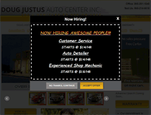 Tablet Screenshot of dougjustus.com